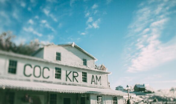 Cockram Mill White building against blue sky